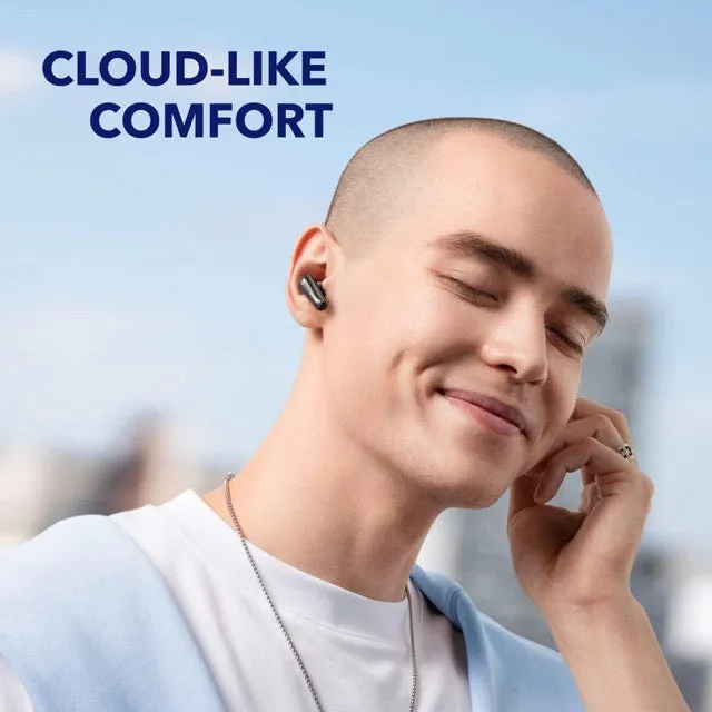 Anker Soundcore Liberty 4, Noise Cancelling Earbuds, True Wireless Earbuds with ACAA 3.0, Dual Dynamic Drivers for Hi-Res Premium Sound, Spatial Audio with Dual Modes, All-New Heart Rate Sensor (Black)