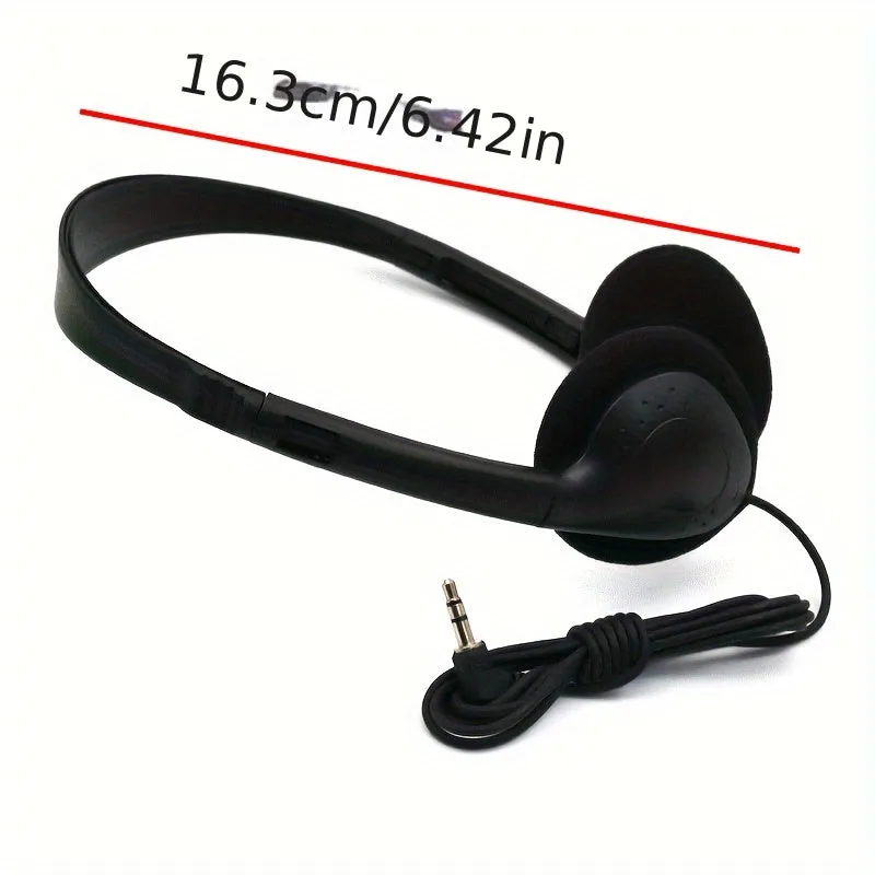 Aviation-Inspired Headwear Earphones Wired Earphones with 3.5mm Plug