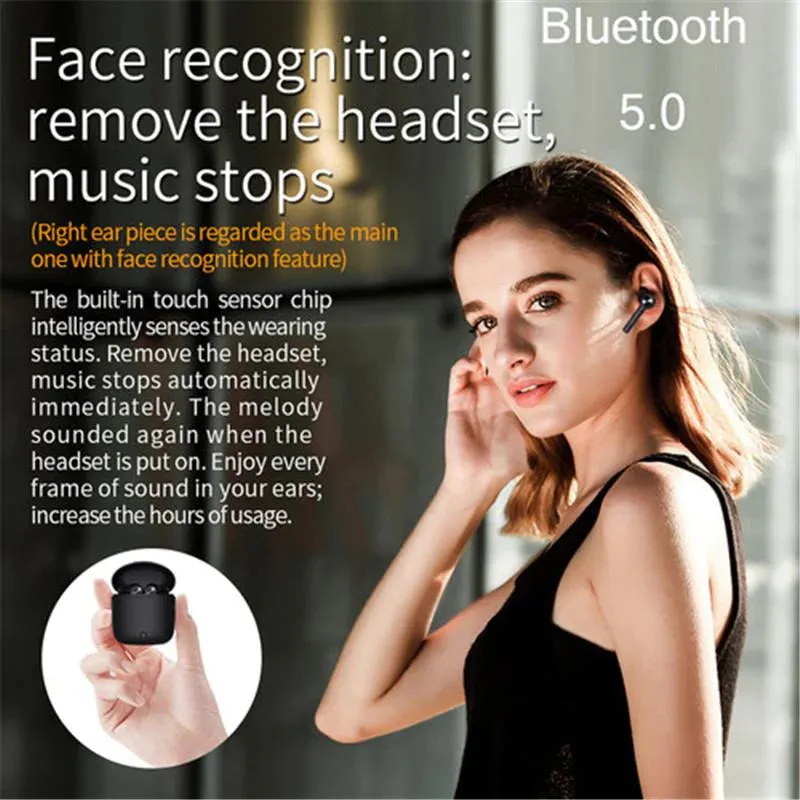 Bluedio Wireless BT V5.0 Waterproof Earphones w/ FaceRecognition |Compatible with IOS and Android system