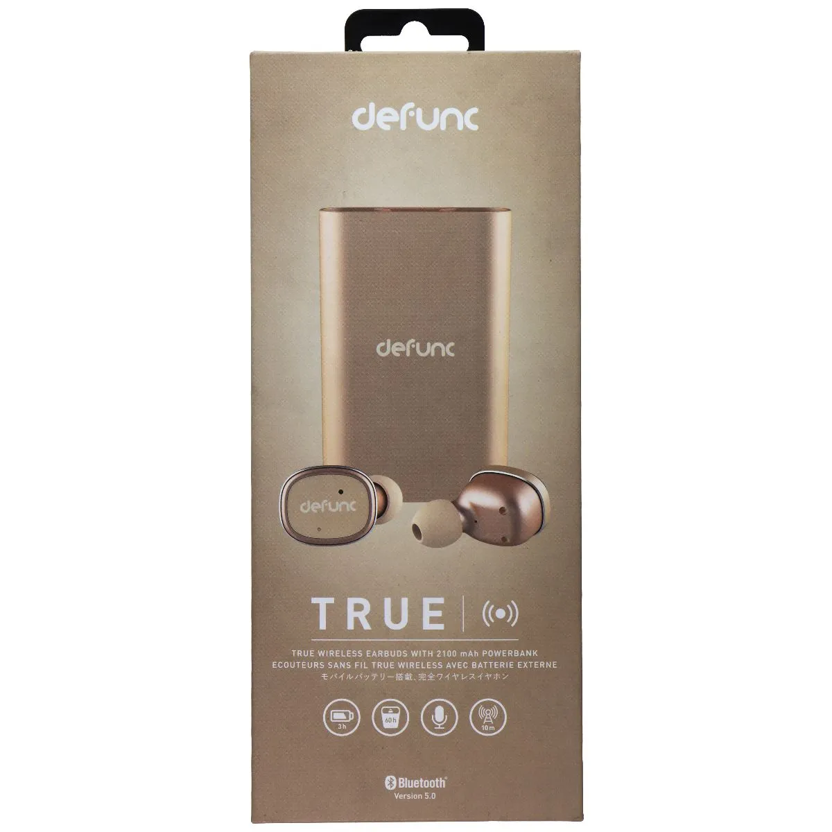 Defunc TRUE Wireless Earbuds with 2100mAh Powerbank - Gold