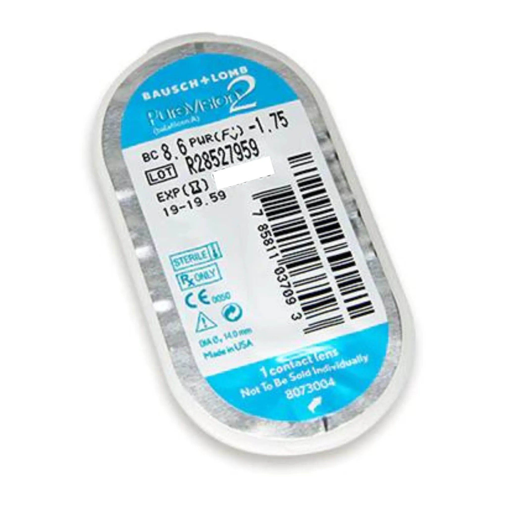 Pure Vision 2 : Bausch and lomb