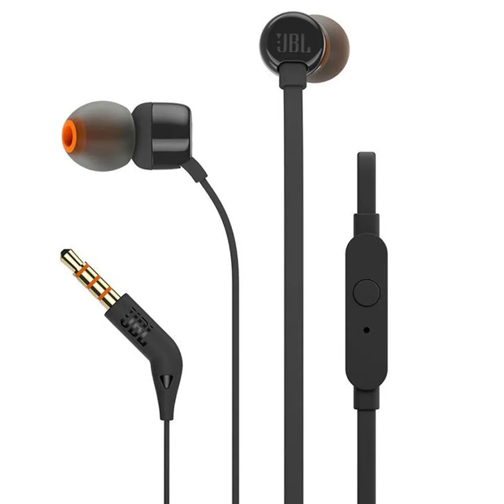 Skullcandy Hesh ANC Noise Canceling Over-Ear Wireless Headphones (True Black) with JBL T110 in Ear Headphones Black