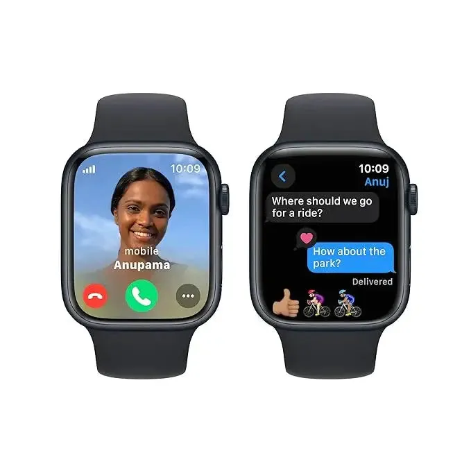 UniWatch Series 9 Smartwatch Dubai Quality (45mm, GPS   Cellular, Water Resistant, Always on Display) 1-Year Warranty - Earbuds (Free Gift)