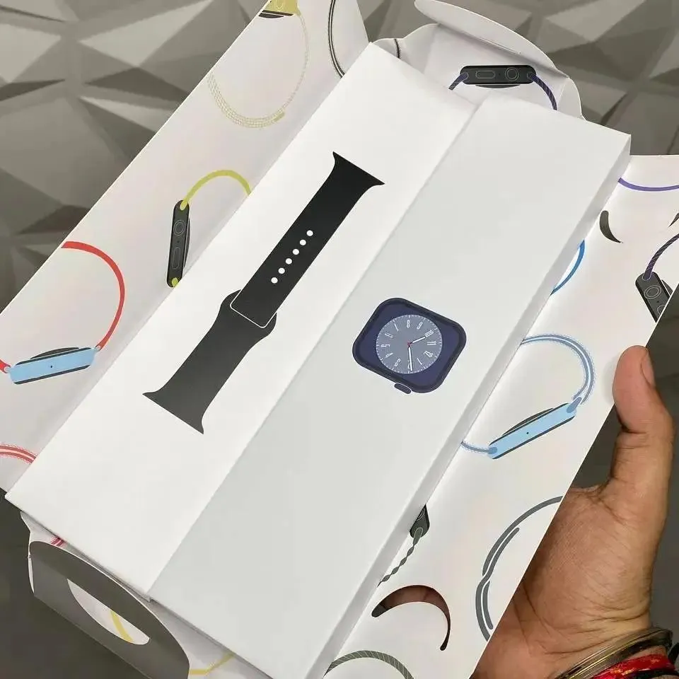 UniWatch Series 9 Smartwatch Dubai Quality (45mm, GPS   Cellular, Water Resistant, Always on Display) 1-Year Warranty - Earbuds (Free Gift)